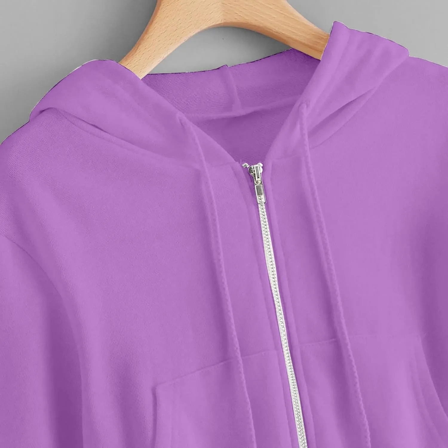 Womens Cropped Hoodie Zip Up Hoodies Jackets Zipper Long Sleeve Sweatshirts Fall Trendy 2024 Y2K Fashion Clothes