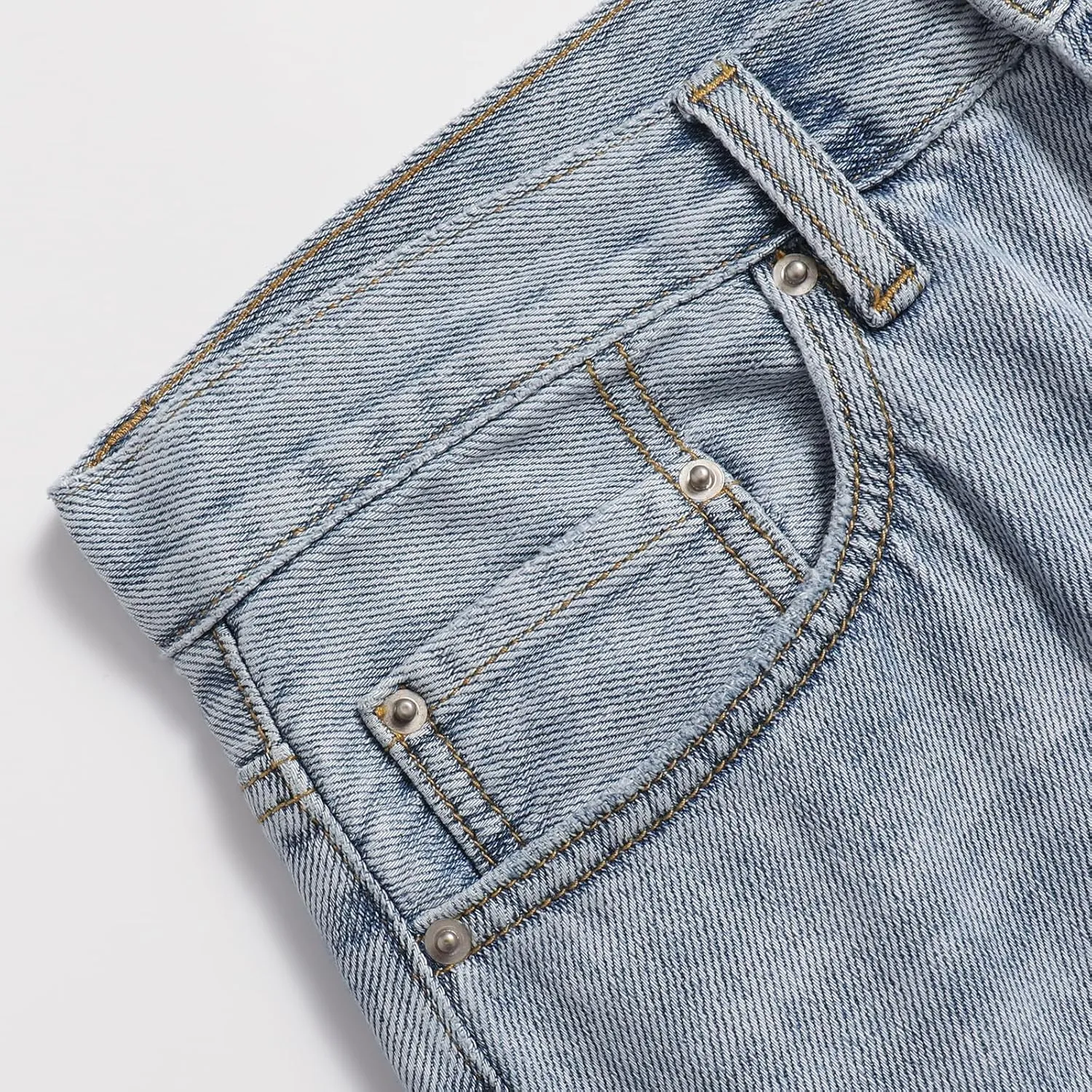 Women's Extra Long Pencil Denim Skirt Casual High Waist A-Line Denim Skirt