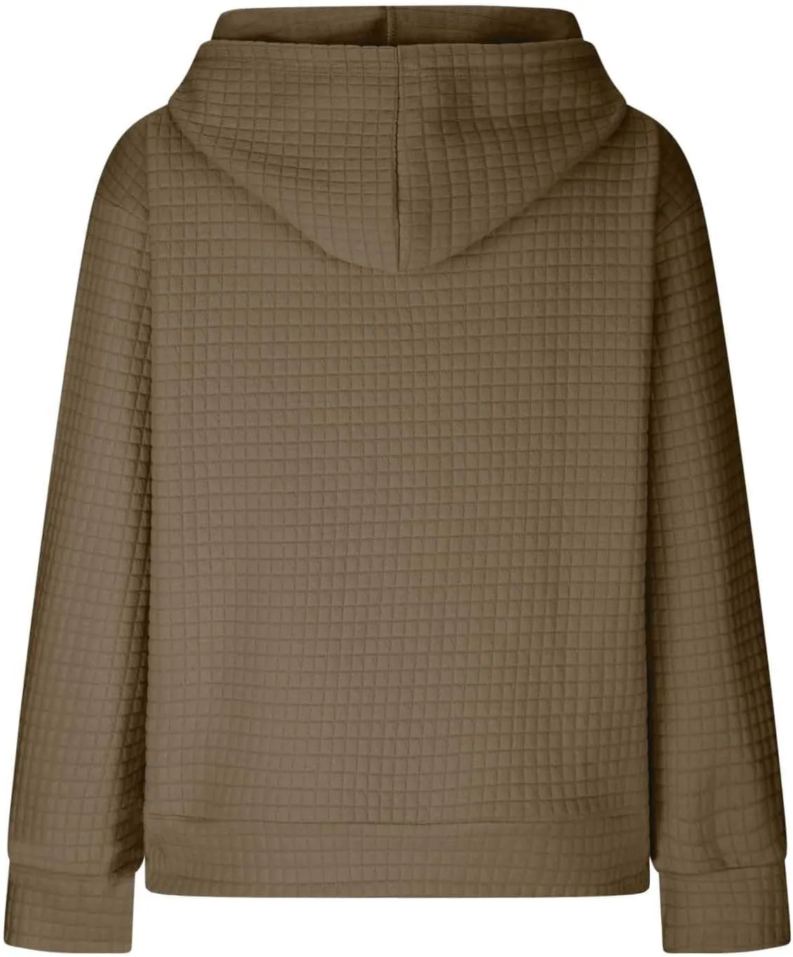 Womens Hoodies Oversized Waffle Drawstring Thick Pullover Sweatshirt Fall Fashion 2024 Soft Baggy Tunic Hoodies