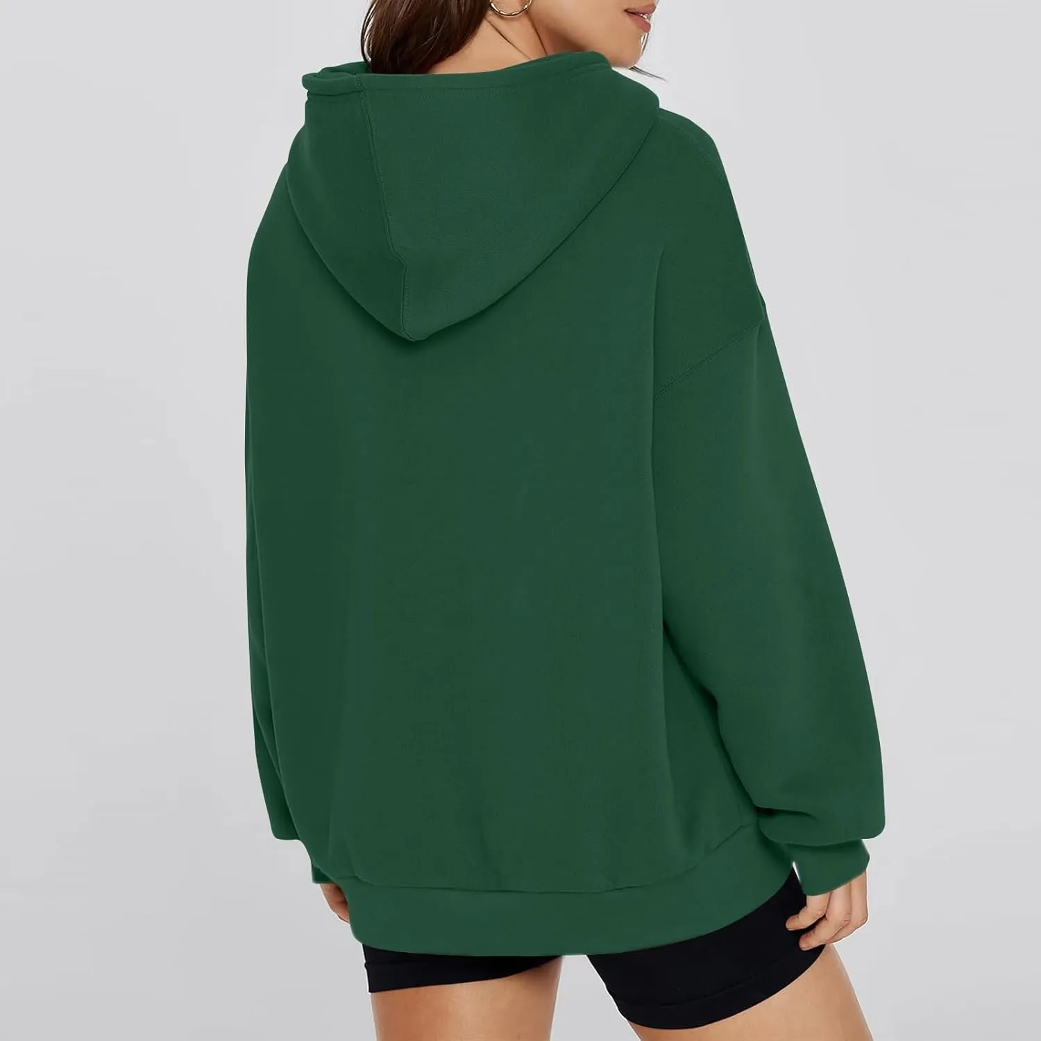 Womens Hoodies Y2k Preppy Oversized Sweatshirt Hooded Fleece Pullover Loose Fit Cute Comfort Hoodie with Pockets