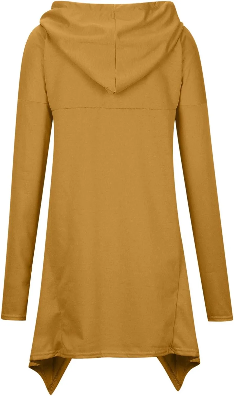 Womens Long Sleeve Pullover Hoodies Solid Color Turtle Neck High Low Hem Sweatshirt Loose Fit Casual Fall Fashion Tops