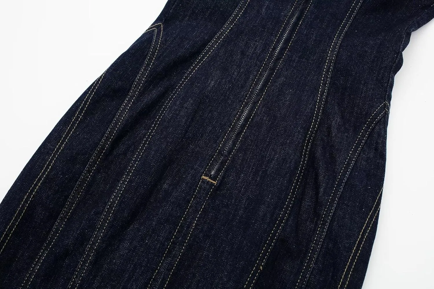 Women's Niche Waistband Slimming midi Denim Dress Casual Denim Long Skirt Autumn Denim Skirt