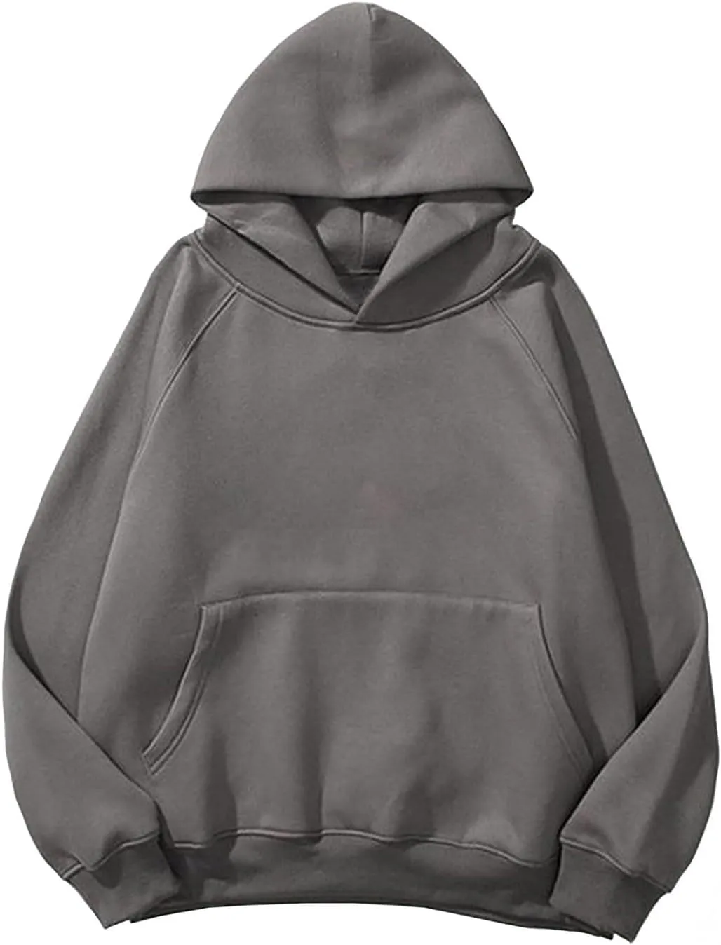 Womens Oversized Hoodies Long Sleeve Plain Sweatshirts With Pockets Winter Cute Pullover 2024 Fashion Tops