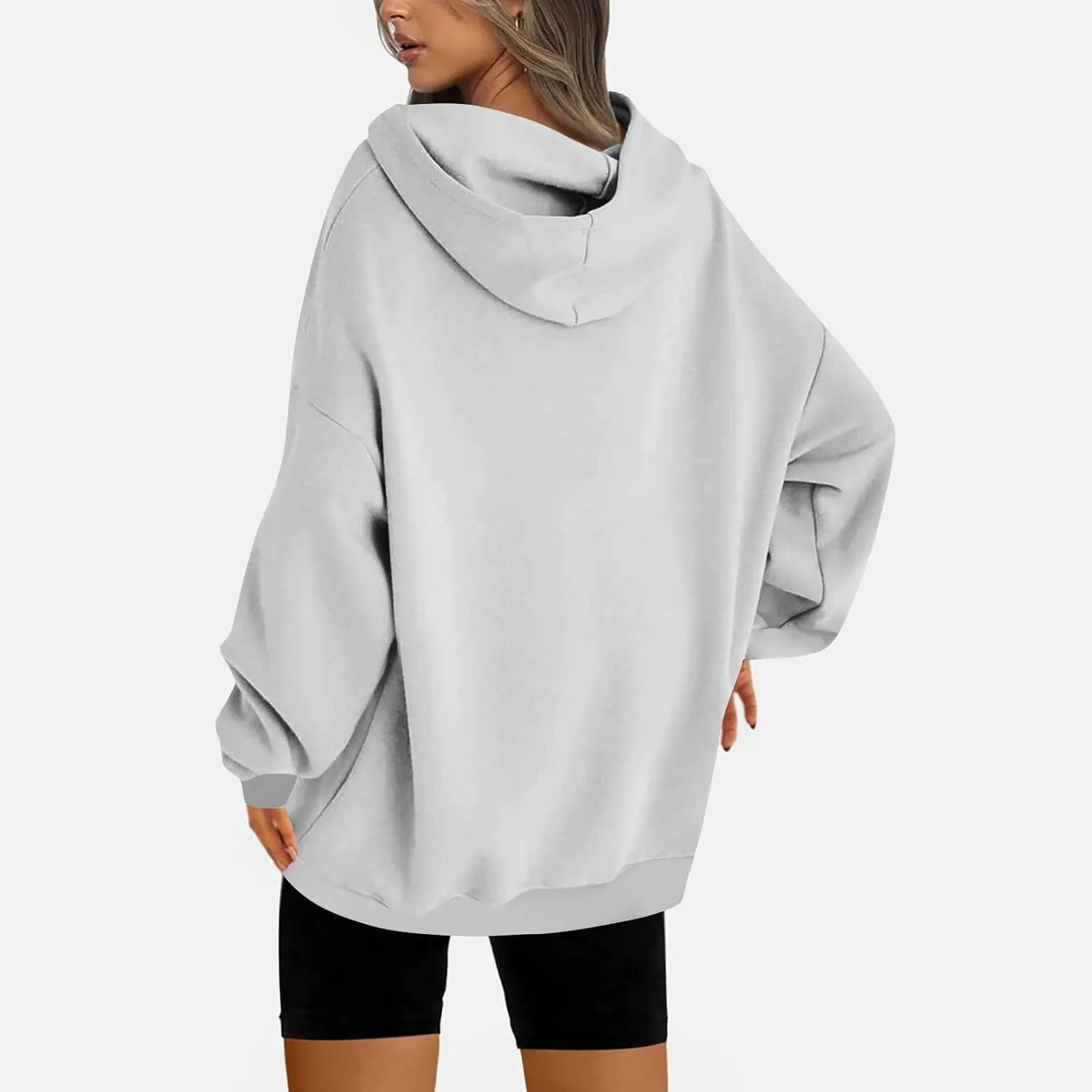 Women's Oversized Hoodies Sweatshirts Fleece Hooded Pullover Cute Sweaters Casual Comfy Fall Baggy Y2K Fashion Tops