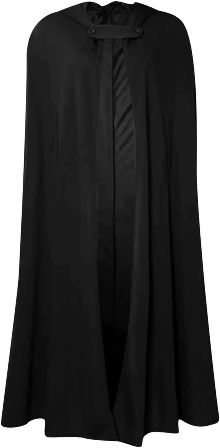 Women's Trench Coat Gothic Long Cloak Autumn And Winter Hoodies Robe Wool Blend Hooded Cape Poncho Maxi Cloak Coat