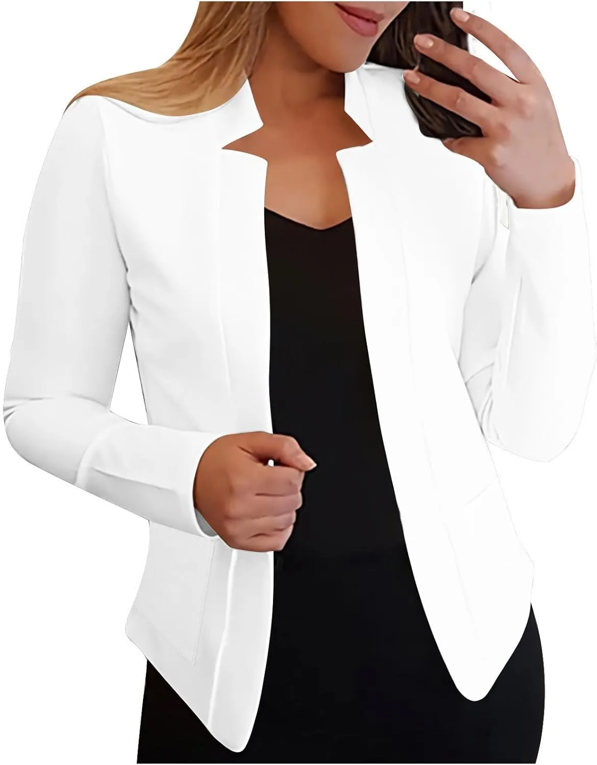 Women's Work Office Blazer Fall Fashion Business Casual Long Sleeve Petite Blazer Dressy Suit Jackets Trendy Outfits