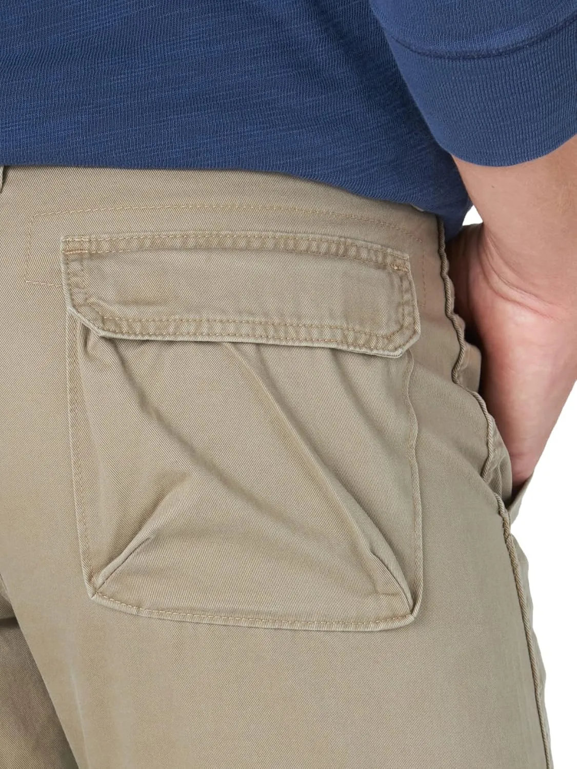 Wrangler Authentics Men's Premium Relaxed Fit Straight Leg Cargo Pant