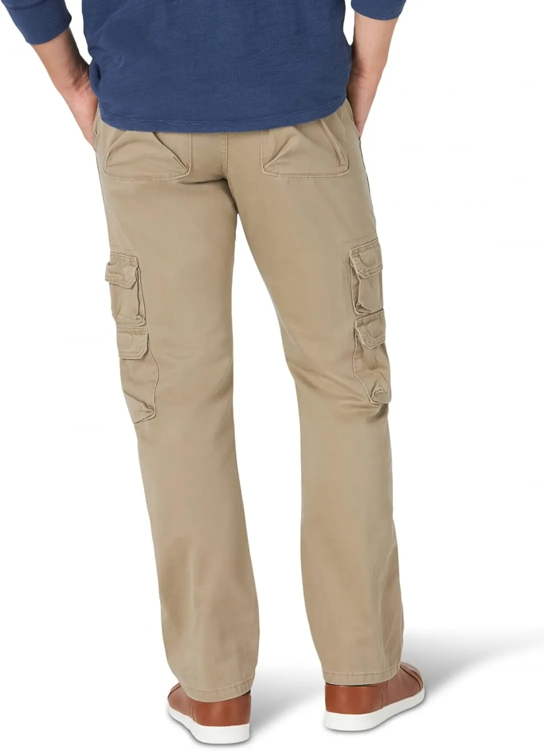 Wrangler Authentics Men's Premium Relaxed Fit Straight Leg Cargo Pant