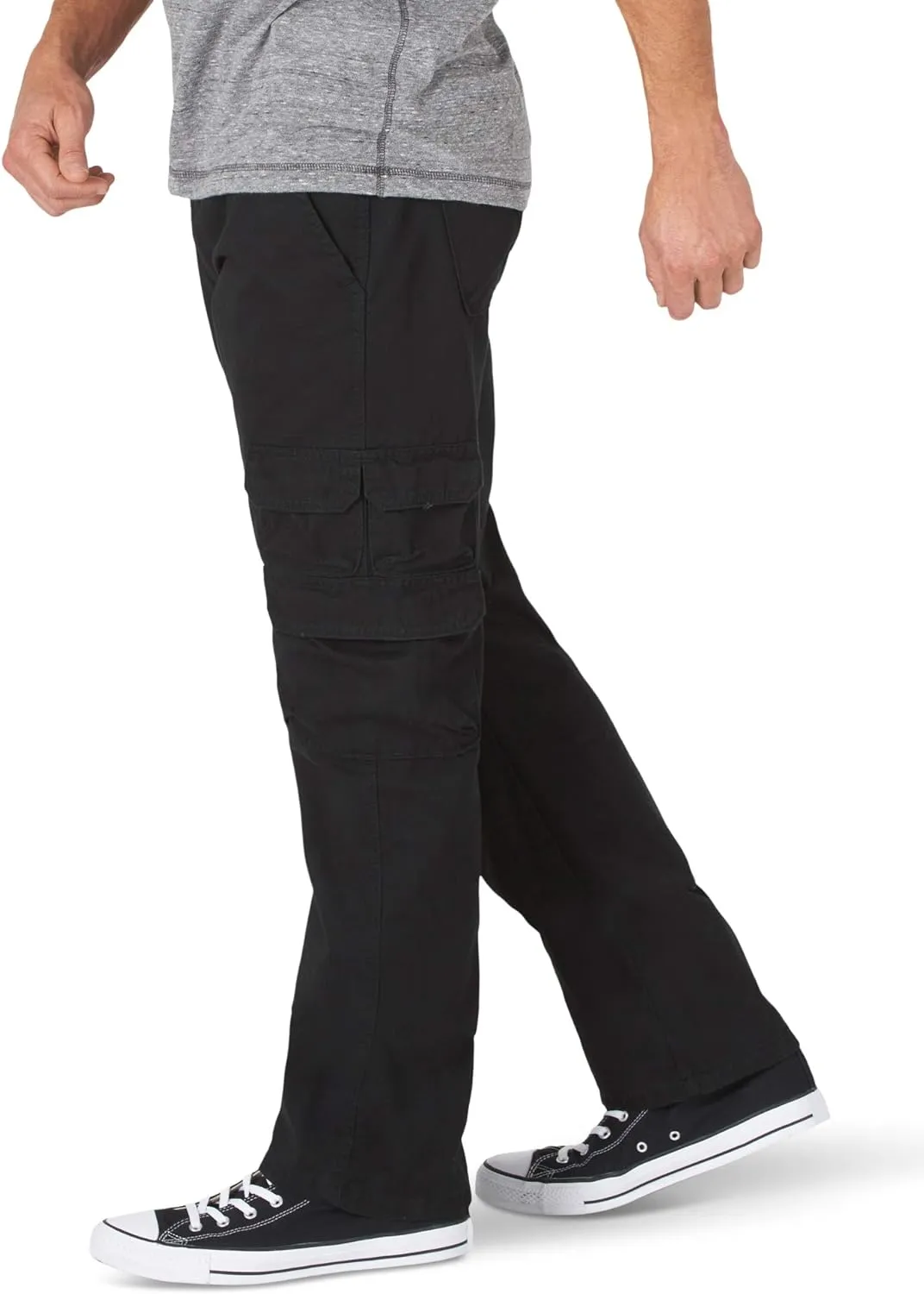Wrangler Authentics Men's Premium Relaxed Fit Straight Leg Cargo Pant