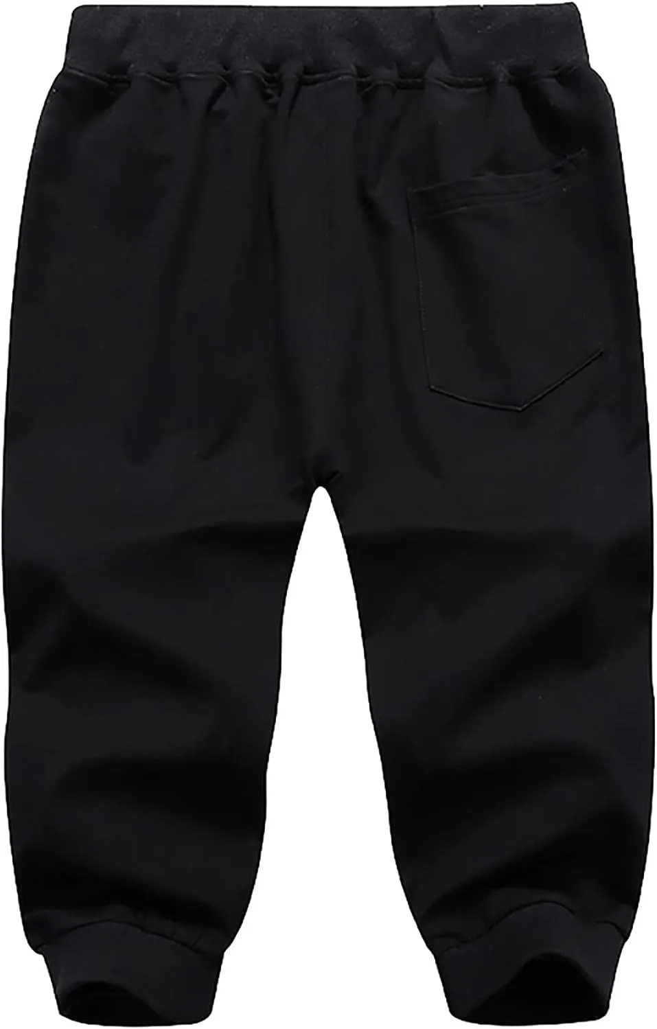 XUETON Mens Capri Jogger 3/4 Below Knee Workout Running Sports Sweat Shorts Elastic Waist Drawstring Summer Casual Gym Shorts
