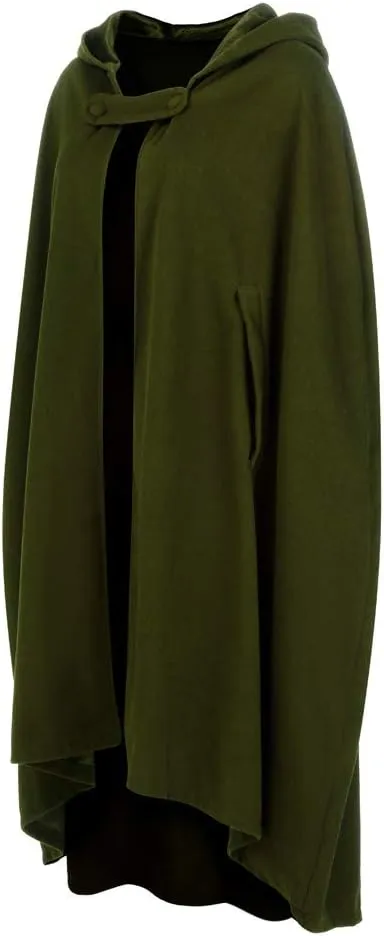 XUNRYAN Women's Wool-blend Cape Coats Long Winter Fall Jackets Fashion Cloak Hood Maxi Long Poncho Girls Clothes