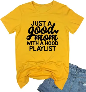 YITAN Women Cute Funny Graphic Summer Tee Cotton Short Sleeve Crewneck T Shirts