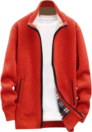 Ymosrh Winter Coats for Men Autumn and Men's Fashion Loose Cardigan Warm Lapel Hooded Jacket Sweater Mens Coats