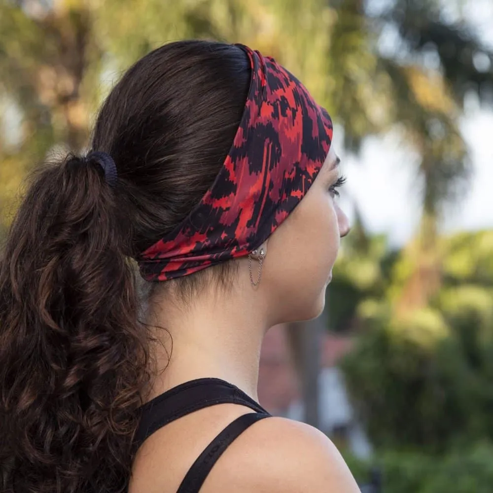 Yoga/Cycling/Running fitness sport sweat buff headband - Red