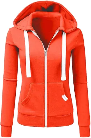 Zip Up Hoodie for Women Fall Plus Size Lightweight Hoodies Long Sleeve Sweatshirts Y2k Trendy Hoodies